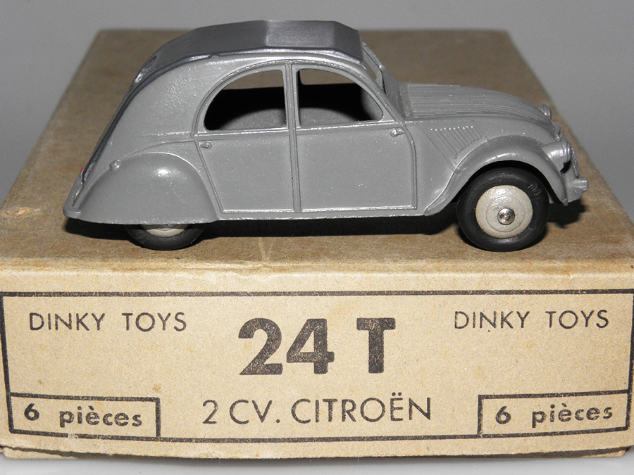 CITROEN 2CV MINIATURE Fourgon Fourgonette Dinky Toys Meccano 25D Jouet Ancien EUR 60,00